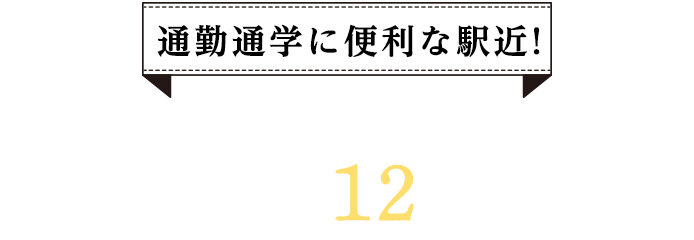 通勤通学に便利な駅近！　JR桜井線・近鉄天理線「天理」駅　徒歩約12分！