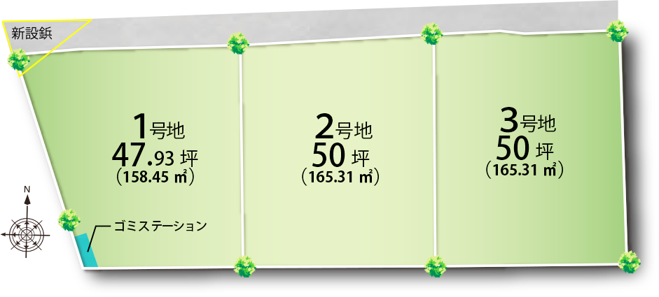 天理市指柳町　区画図